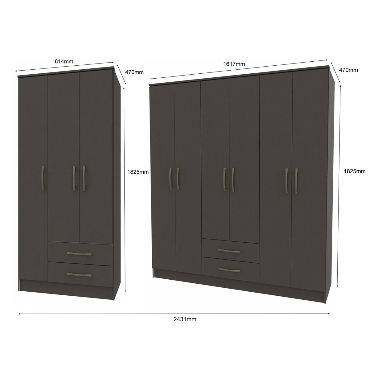 VEKKAHOME - COMBO PEQUIM DARK 3P+6P (271069+271071)