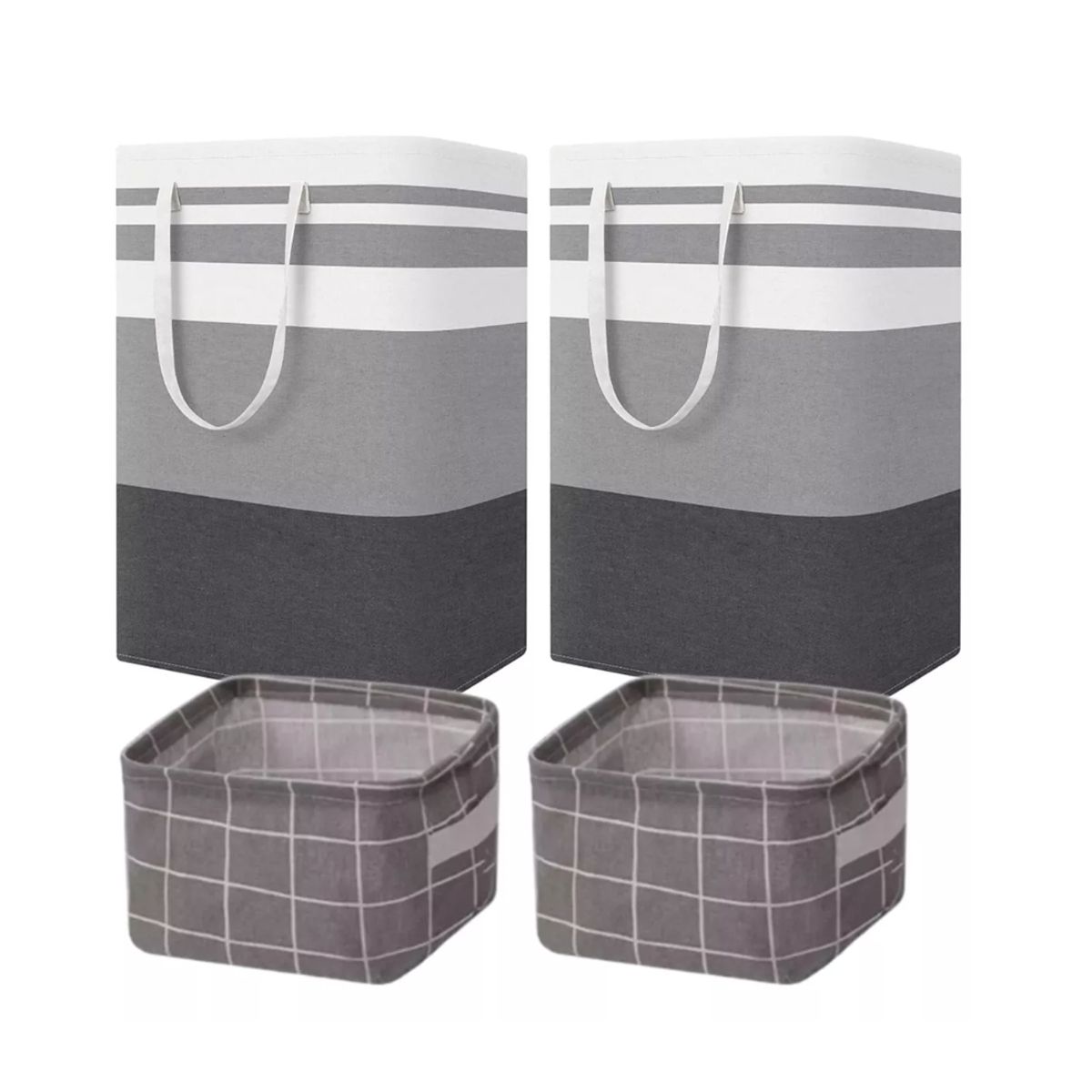 GENERICO - 4 Cesto Grande Ropa Sucia Y Lavandería Plegable,(2x75l+2x5l)
