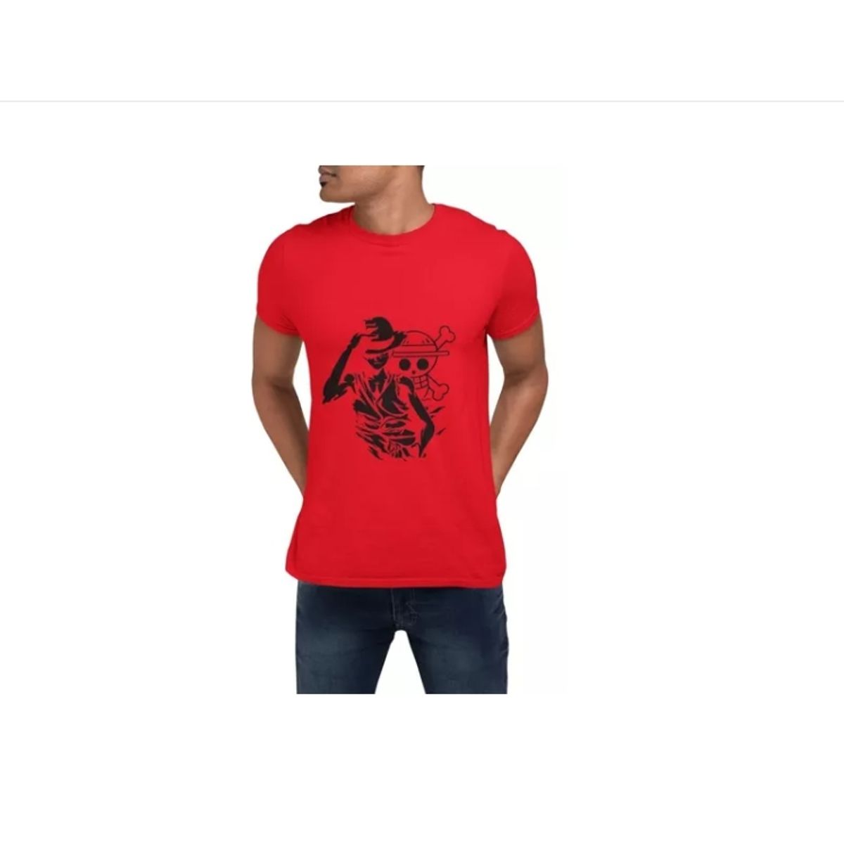 GENERICO - Polera One Piece Anime Silueta Estampada De Algodon