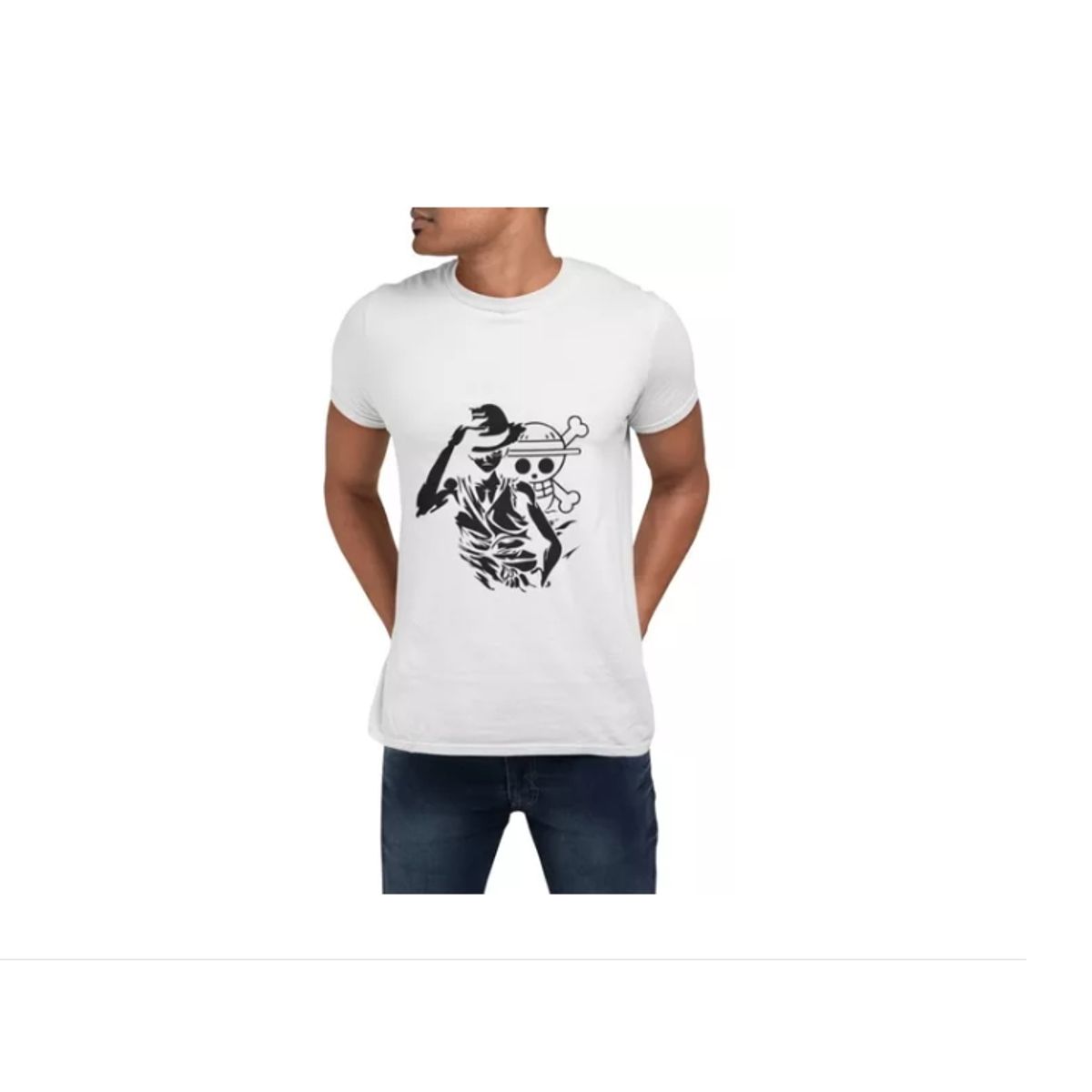 GENERICO - Polera One Piece Anime Silueta Estampada De Algodon