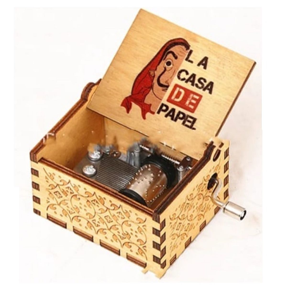 GENERICO - CAJA MUSICAL DE MADERA CASA DE PAPEL