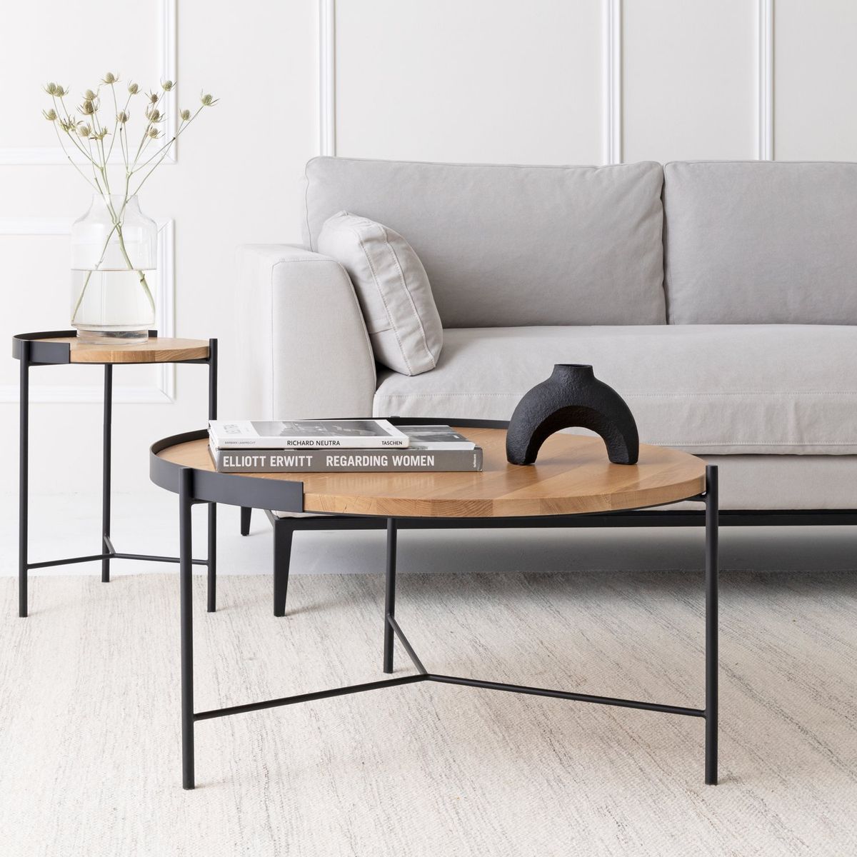 FORM DESIGN - Mesa de Centro Trantor 80 Natura/Negro Form