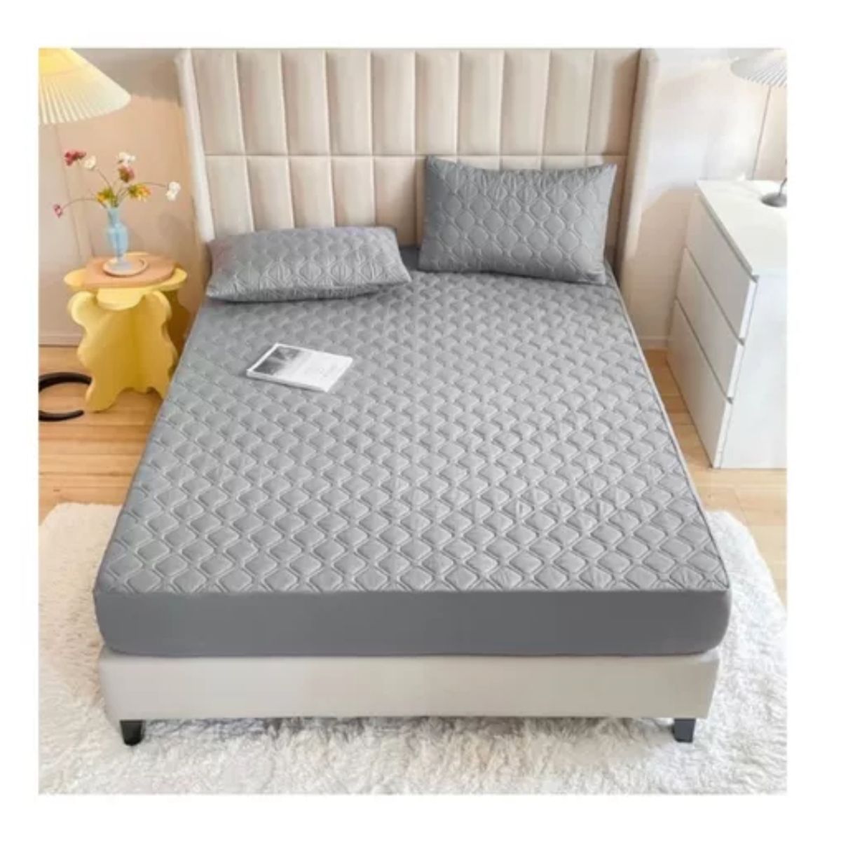 GENERICO - Cubre Colchón Impermeable De 1,5 Plazas Hipoalergénico