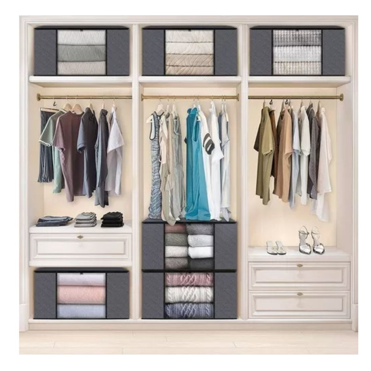 GENERICO - 6 Piezas Ropa Bolsa De Almacenamiento Caja De Almacenamiento