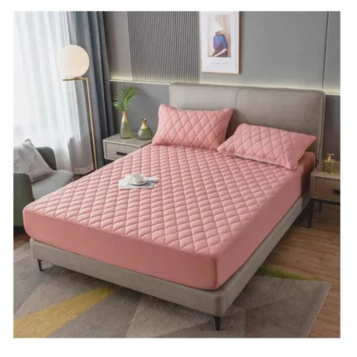 GENERICO - Cubre Colchón Impermeable De 1,5 Plazas Hipoalergénico