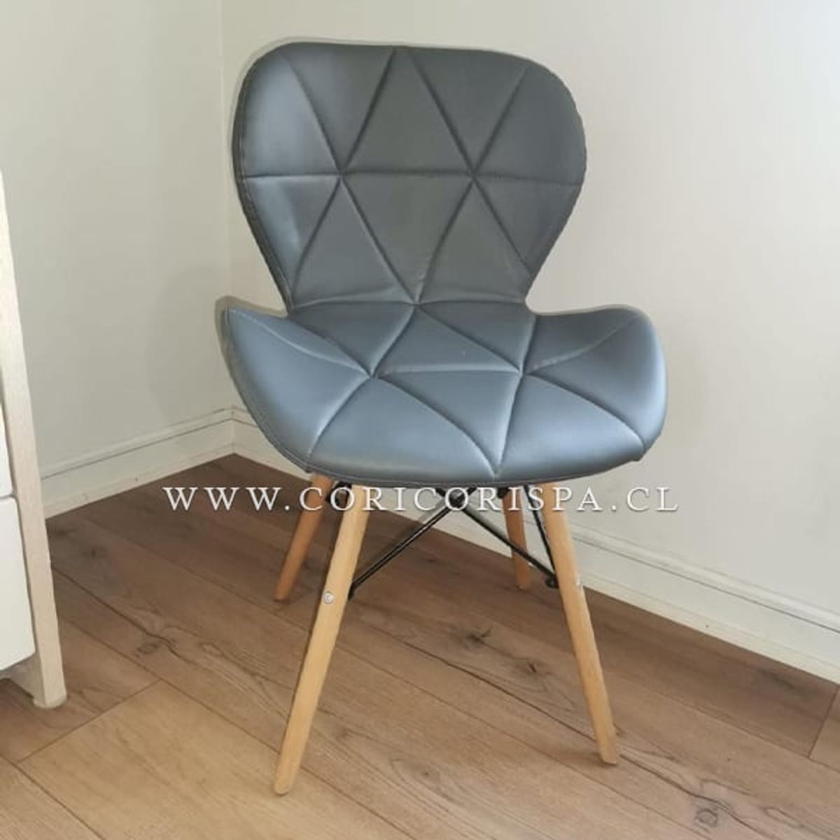 CORI CORI - Pack 4 Sillas  Mariposa Eames Gris