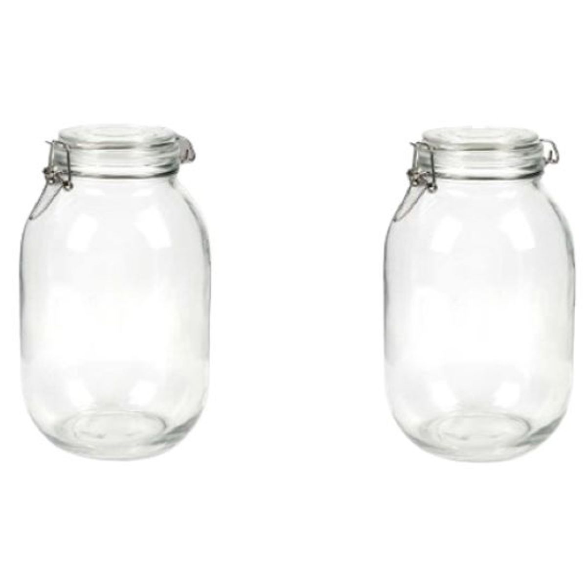 GENERICO - Frasco Vidrio Tapa Hermética 3000cc Harina Condimentos