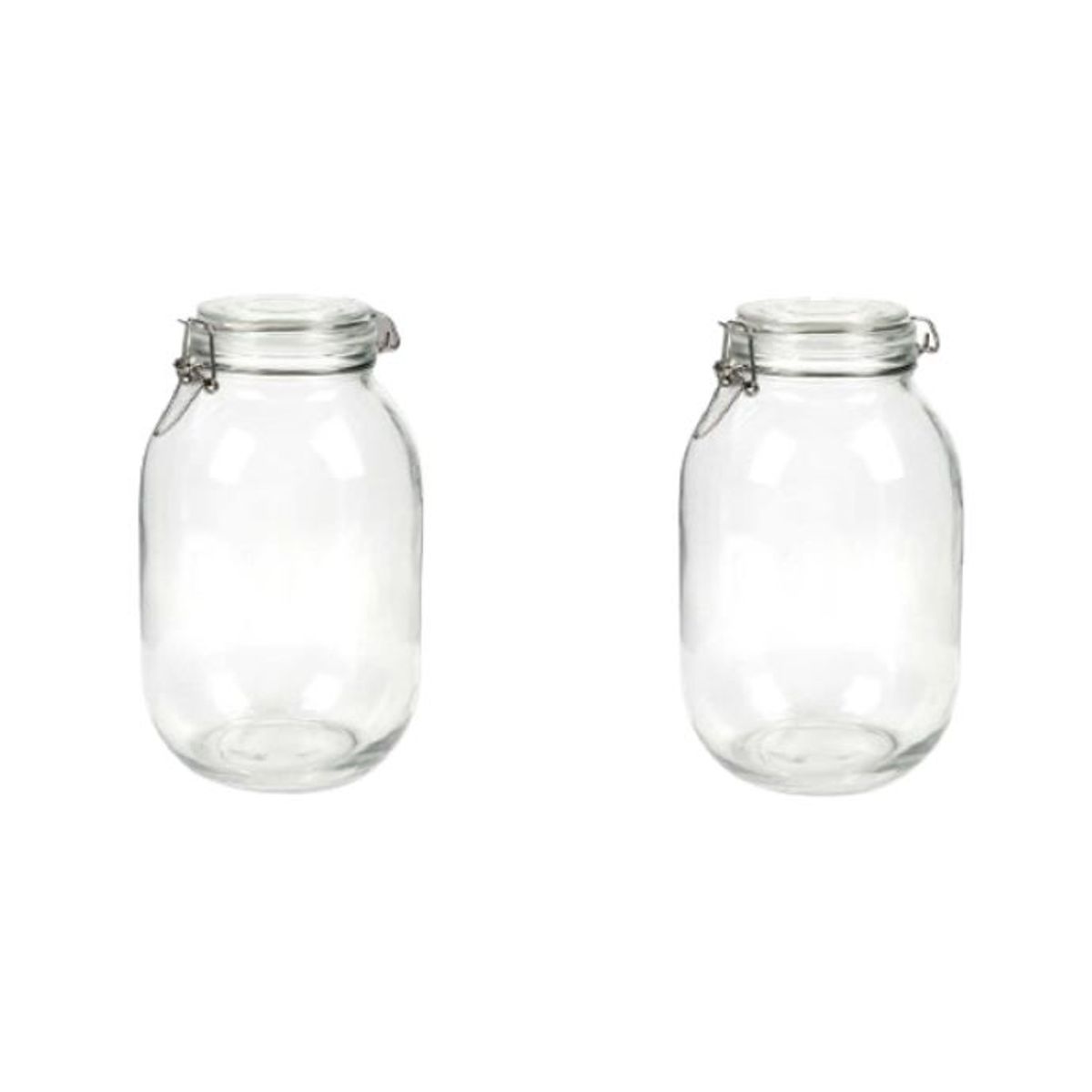 GENERICO - Frasco Vidrio Tapa Hermética 3000cc Harina Condimentos