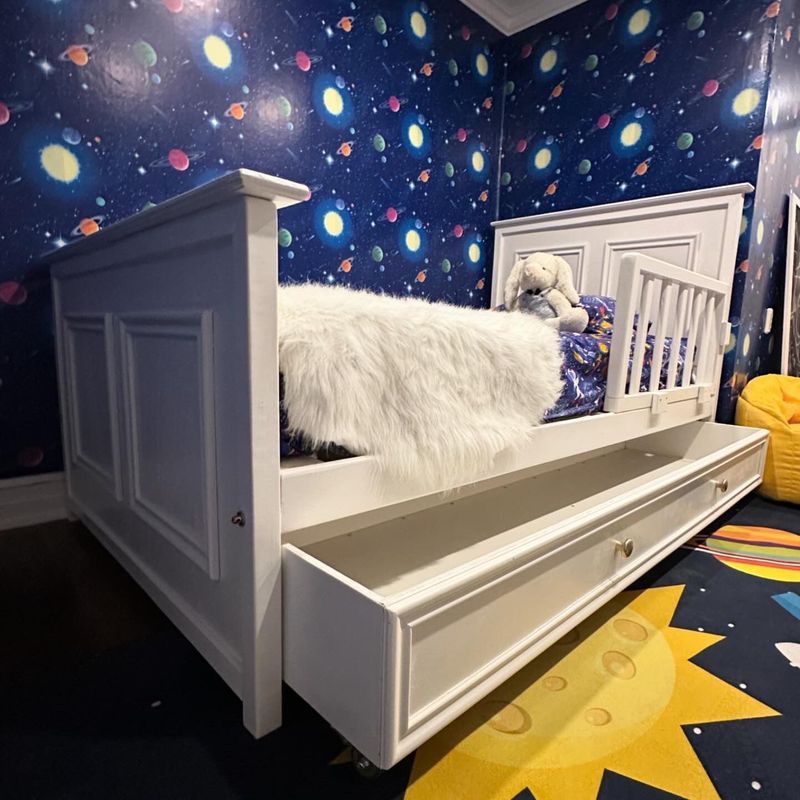 MPA DECOHOGAR - Cama romántica infantil con cajón - 1,5 plaza