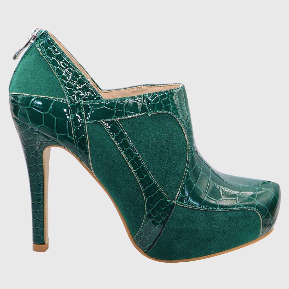 DINASTELLA - Botin taco aguja Verde