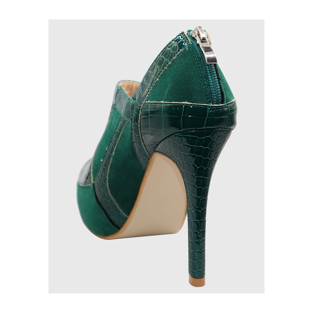 DINASTELLA - Botin taco aguja Verde