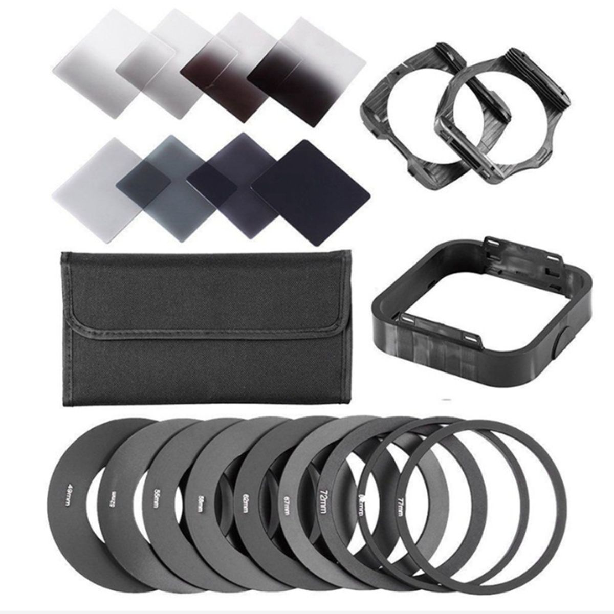 GENERICO - KIT FILTROS TIPO COKIN SERIE P DENSIDAD NEUTRA + ADAPTADORES