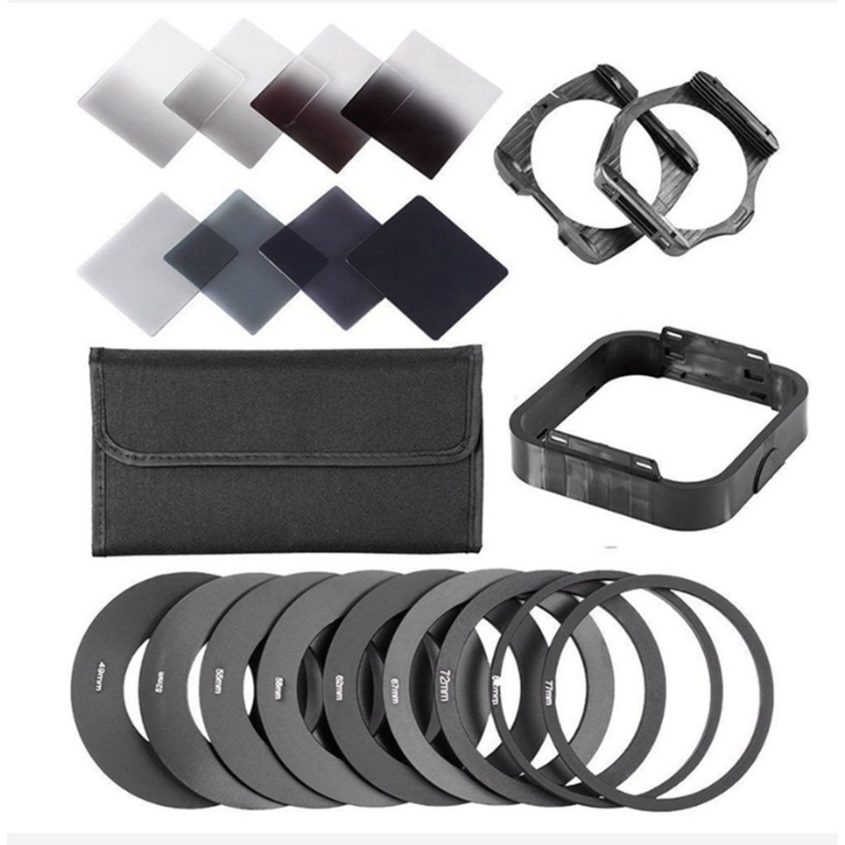 GENERICO - KIT FILTROS TIPO COKIN SERIE P DENSIDAD NEUTRA + ADAPTADORES