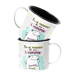 SM - Taza Enlozada Lechera Leo Regalo para Leonina Zodiaco - Blanco
