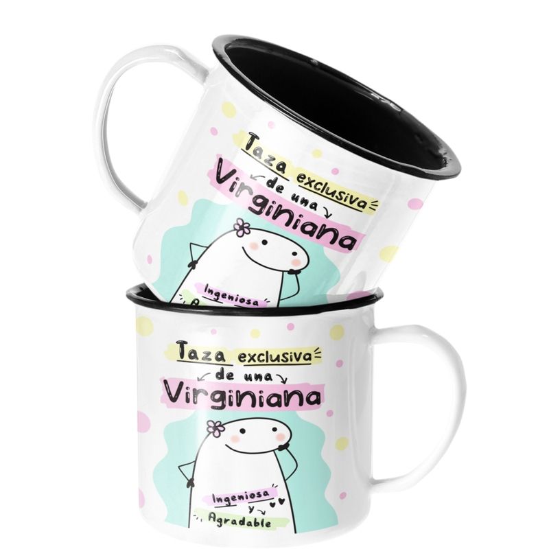 SM - Taza Enlozada Lechera Virgo Regalo para Virginiana Zodiaco SM