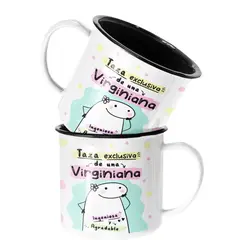 SM - Taza Enlozada Lechera Virgo Regalo para Virginiana Zodiaco