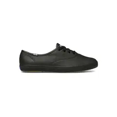 KEDS - Zapatilla Cuero Negra Mujer Champion Lthr