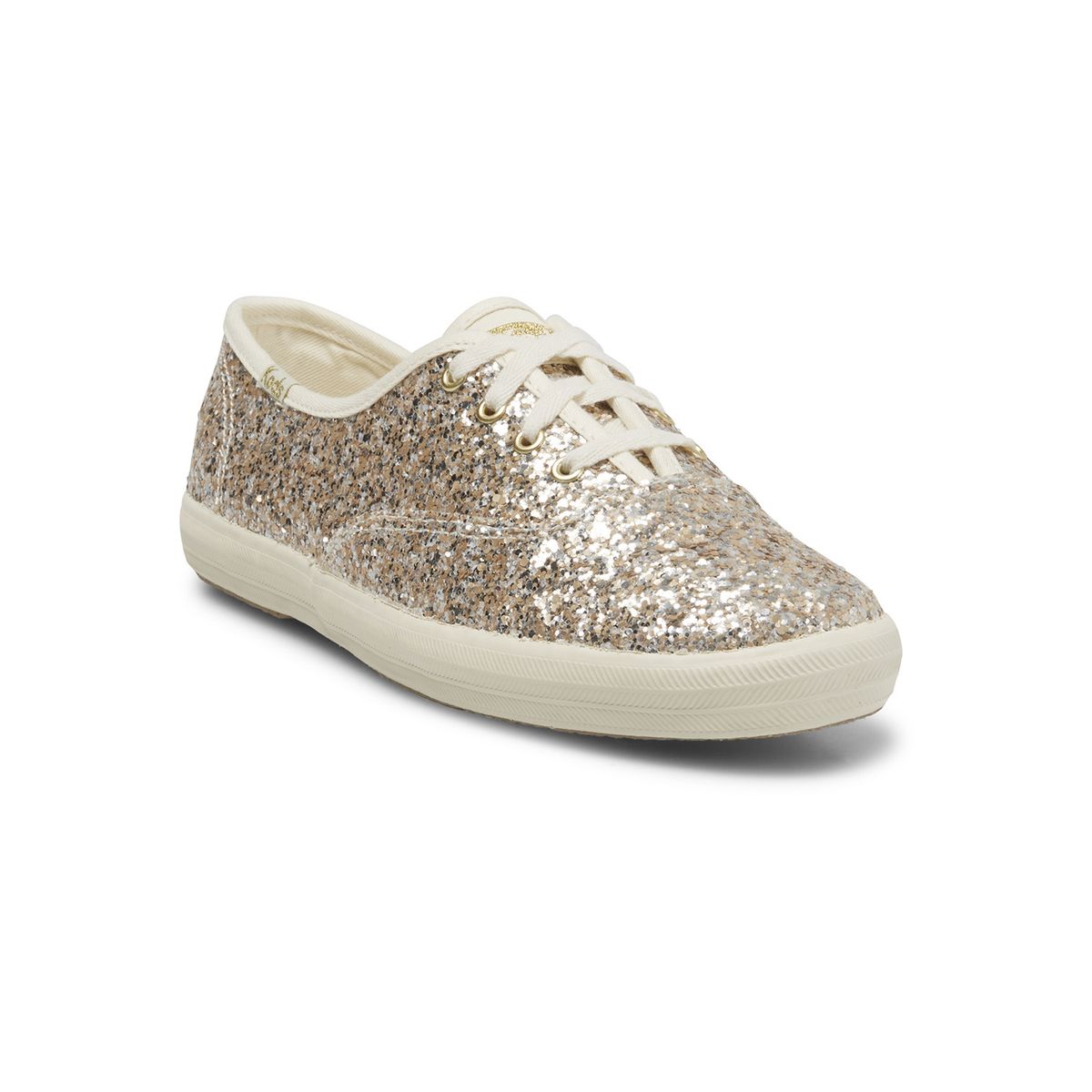 KEDS - Zapatilla Mujer Casual Champion Glitter Dorada KEDS