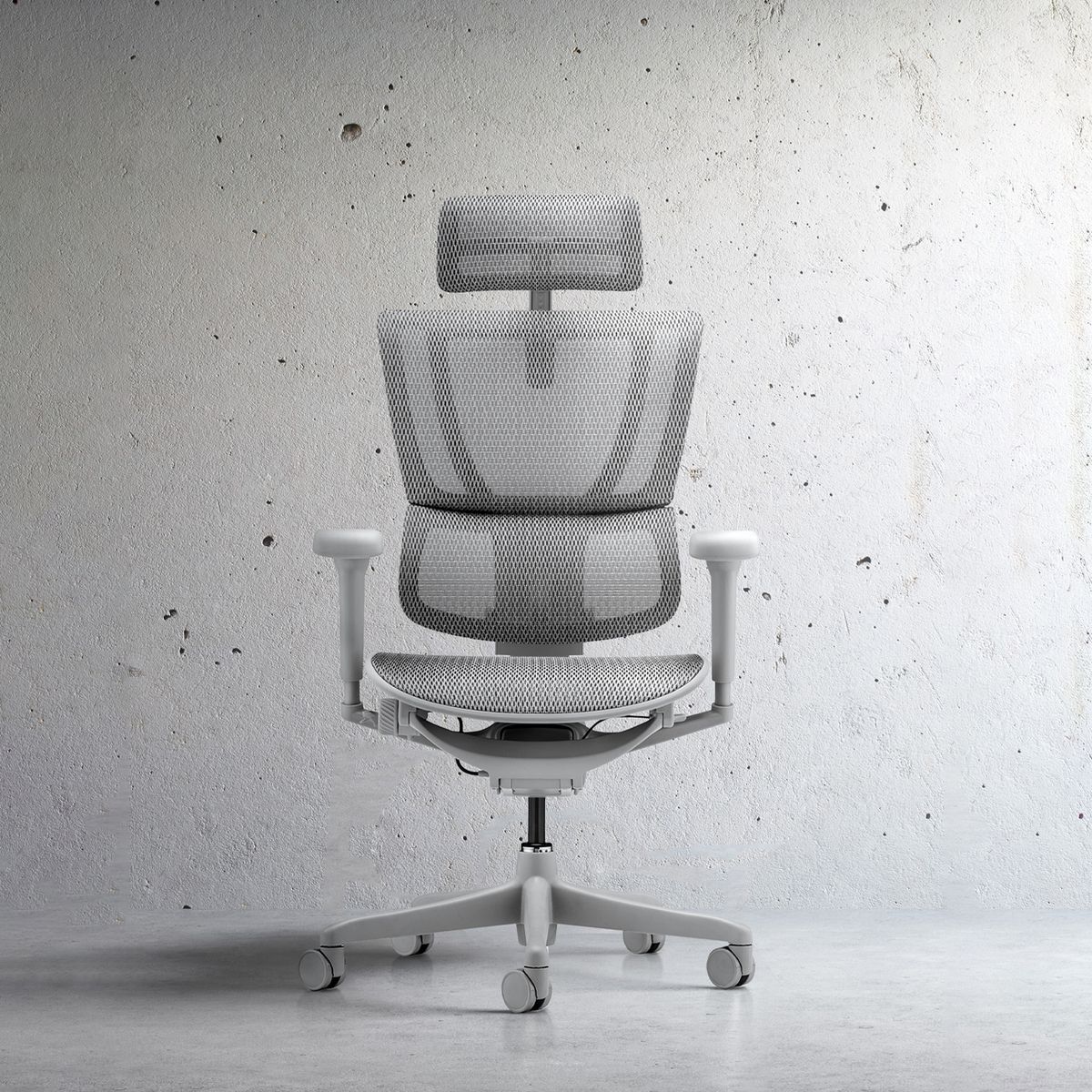 FORM OFFICE - Silla IOO Ultra Gris claro c/cabecero Form