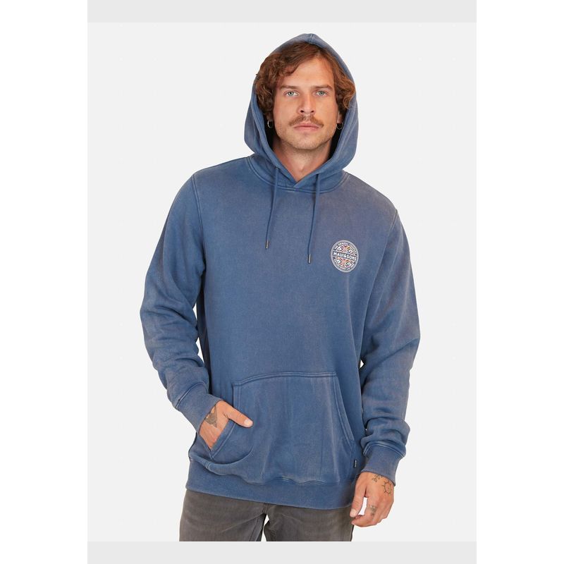 MAUI AND SONS - Poleron Logo Vintage Etnic Celeste Hombre Maui And Sons