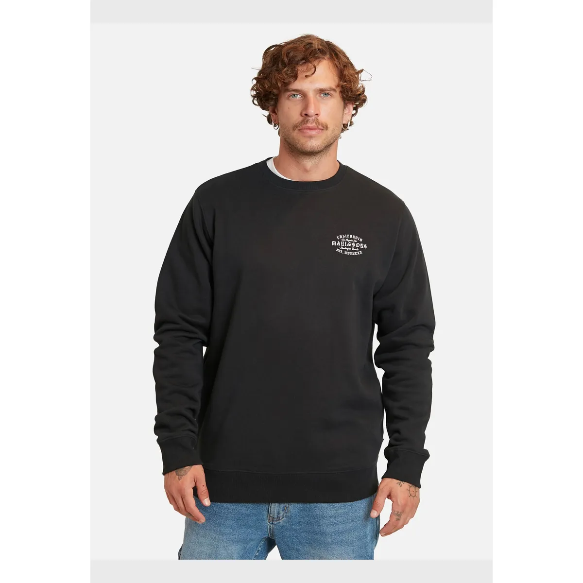 MAUI AND SONS - Poleron Los Angeles Lax Negro Hombre Maui And Sons