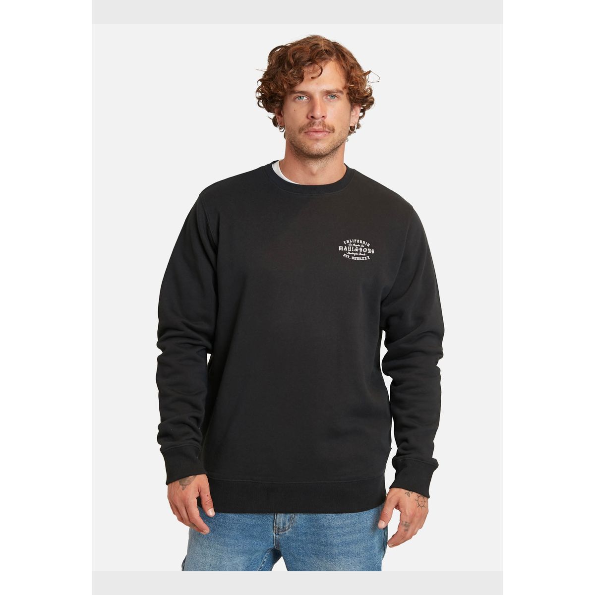 MAUI AND SONS - Poleron Los Angeles Lax Negro Hombre Maui And Sons