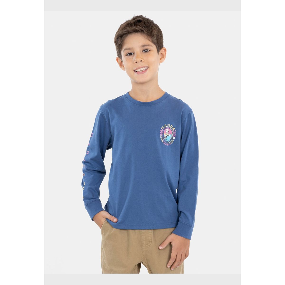 MAUI AND SONS - Polera Huntington Beach Azul Marino Niño Maui And Sons