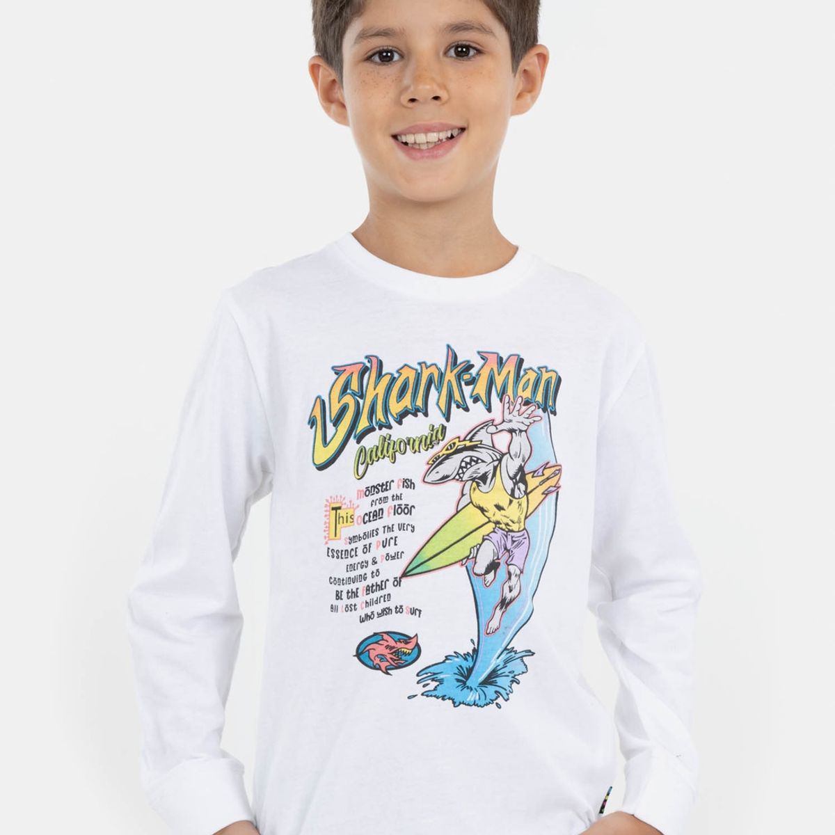 MAUI AND SONS - Polera Ride Your Life Blanco Niño Maui And Sons