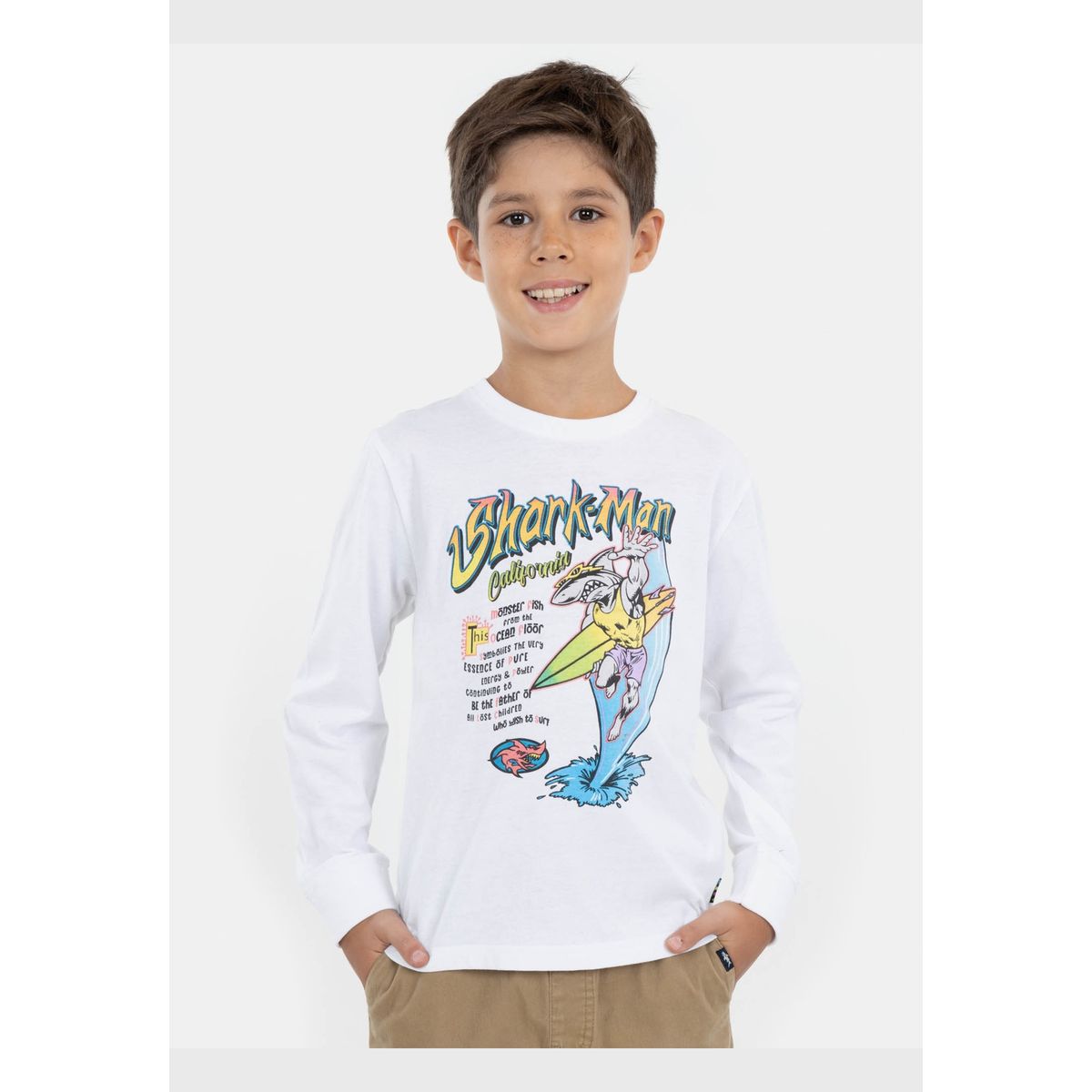 MAUI AND SONS - Polera Ride Your Life Blanco Niño Maui And Sons