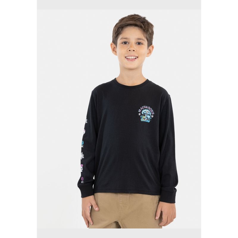 MAUI AND SONS - Polera Kids Jump Negro Niño Maui And Sons