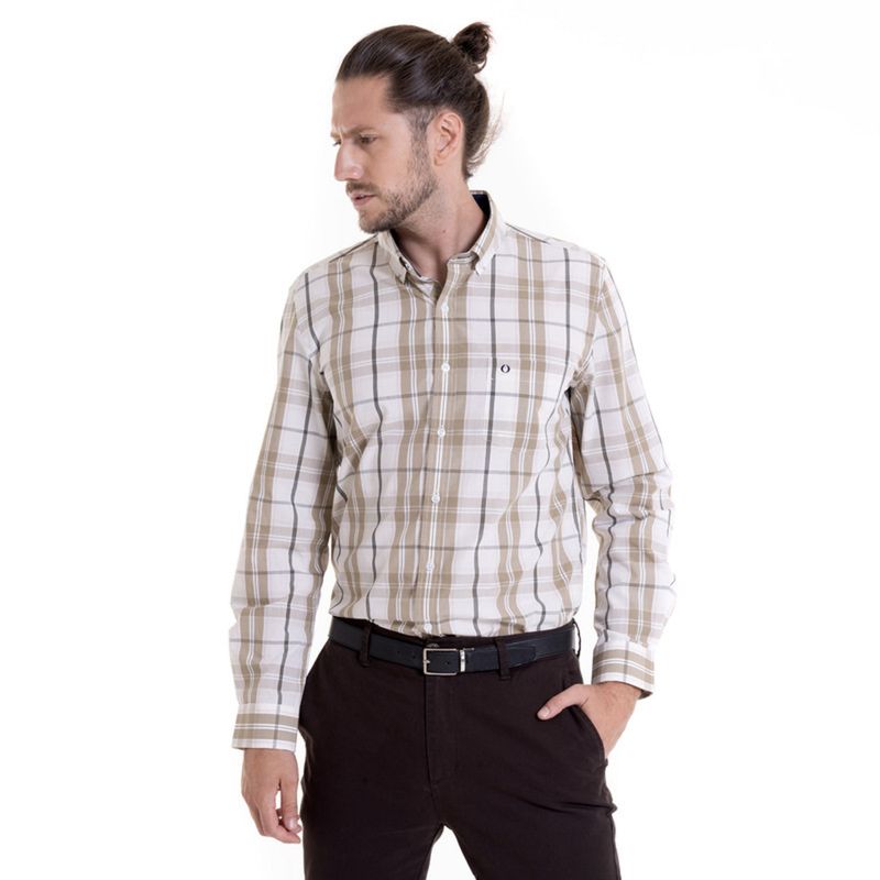 POTROS - Camisa Trevira Fantasía Blanco POTROS