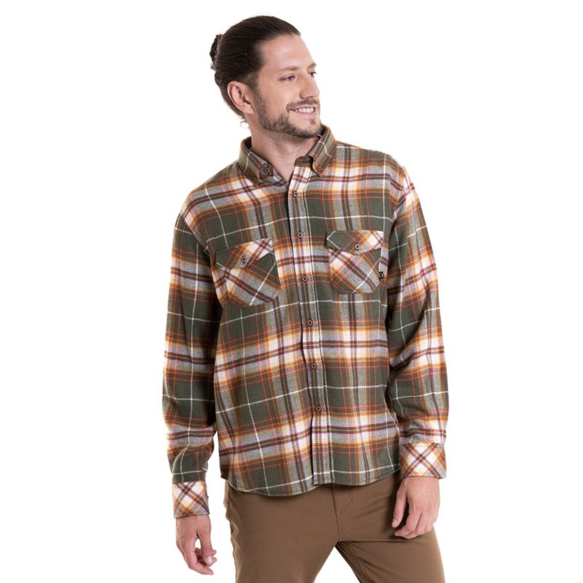 POTROS - Camisa Leñadora Verde POTROS_.