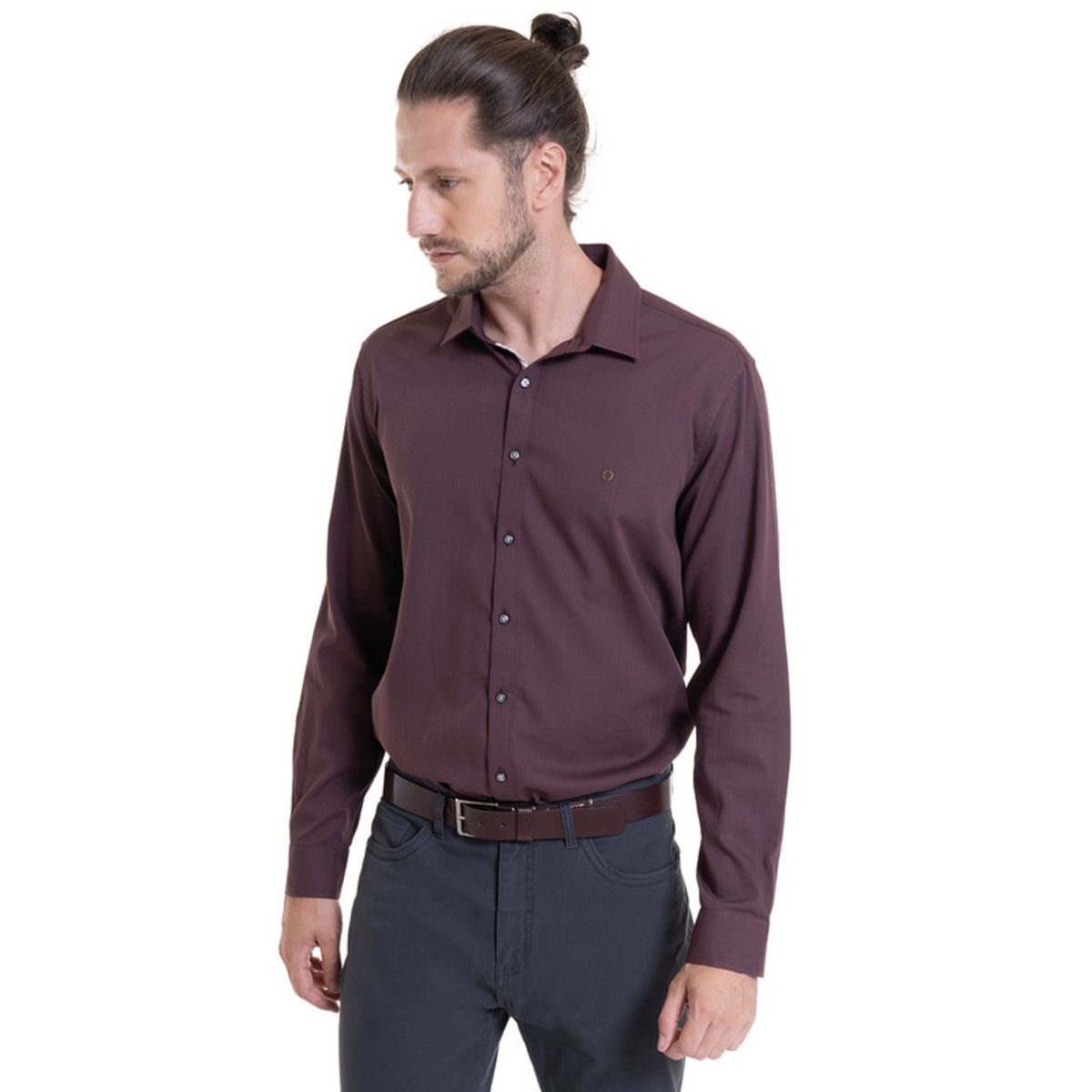 POTROS - Camisa Jaqcuard Uva POTROS