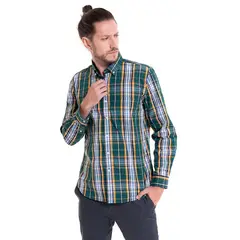 POTROS - Camisa Trevira Fantasía Verde
