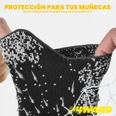 WORX - Guantes de Arquero Portero Futbol 4Ward - Negro - XS - Negro - XL