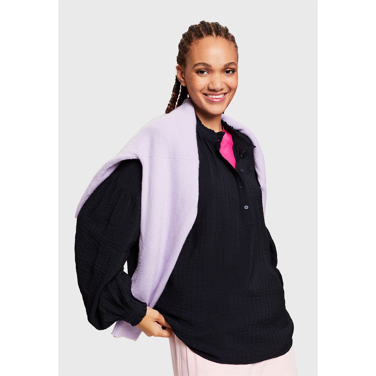 ESPRIT - Blusa De Manga Larga Texturizada Mujer Esprit ESPRIT