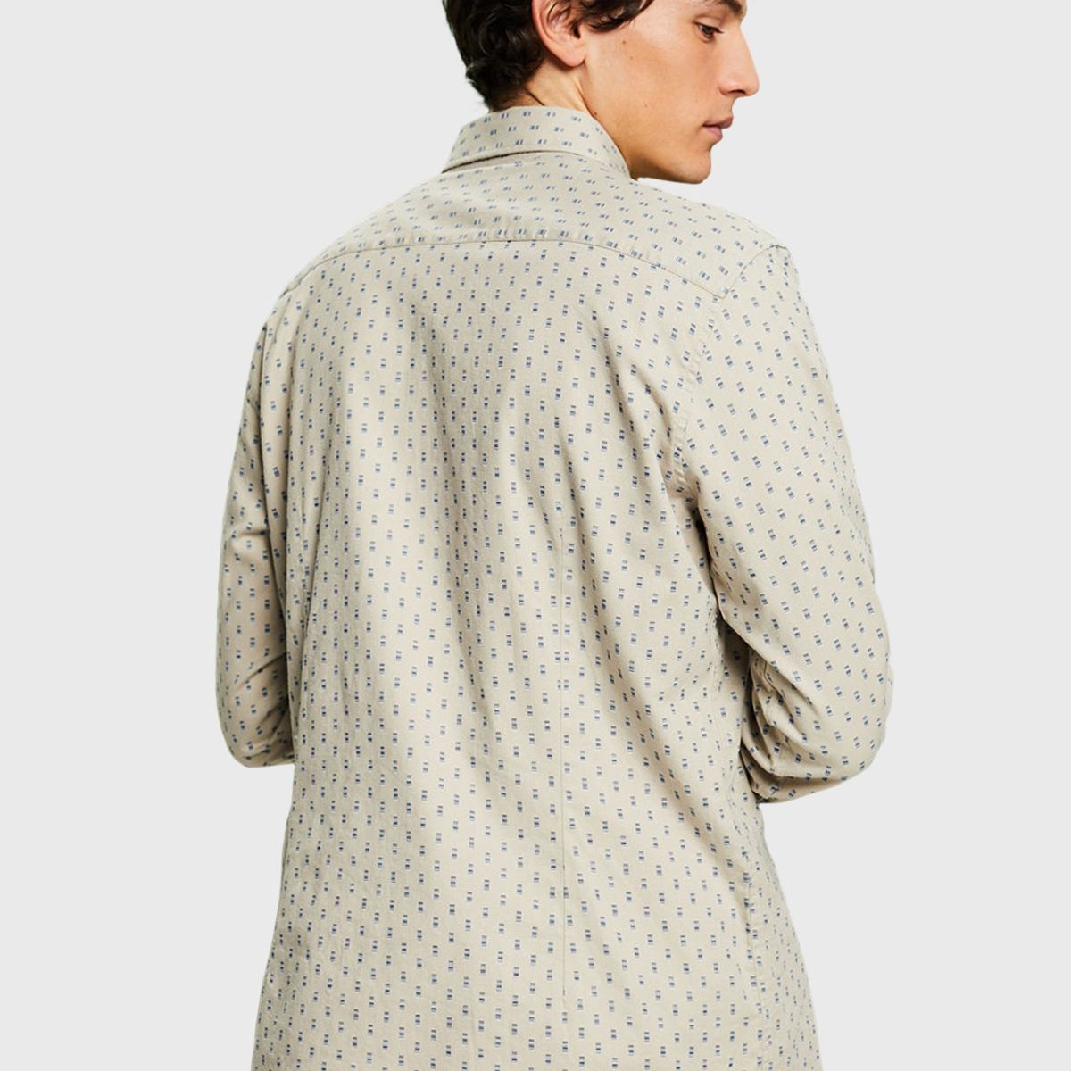 ESPRIT - Camisa Estampada De Corte Slim Hombre Esprit ESPRIT