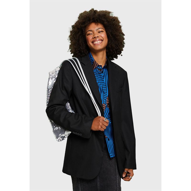 ESPRIT - Blazer Oversize De Franela Mujer Esprit ESPRIT