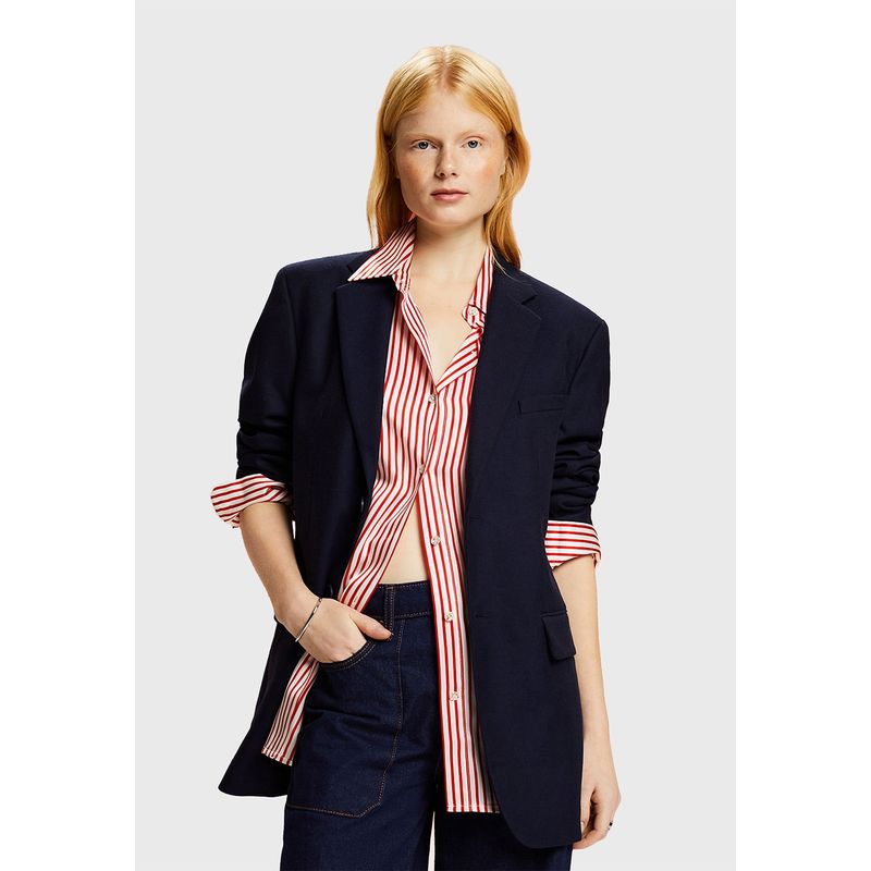 ESPRIT - Blazer Oversize De Franela Mujer Esprit ESPRIT