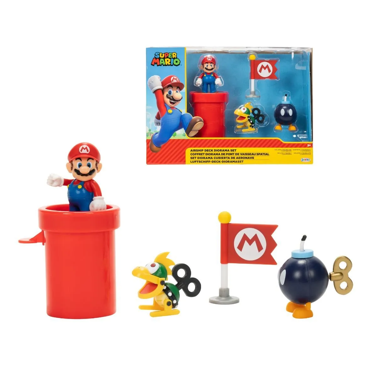 NINTENDO - Playset Nintendo figuras Mario Mechakoopa Bob omb 6cm