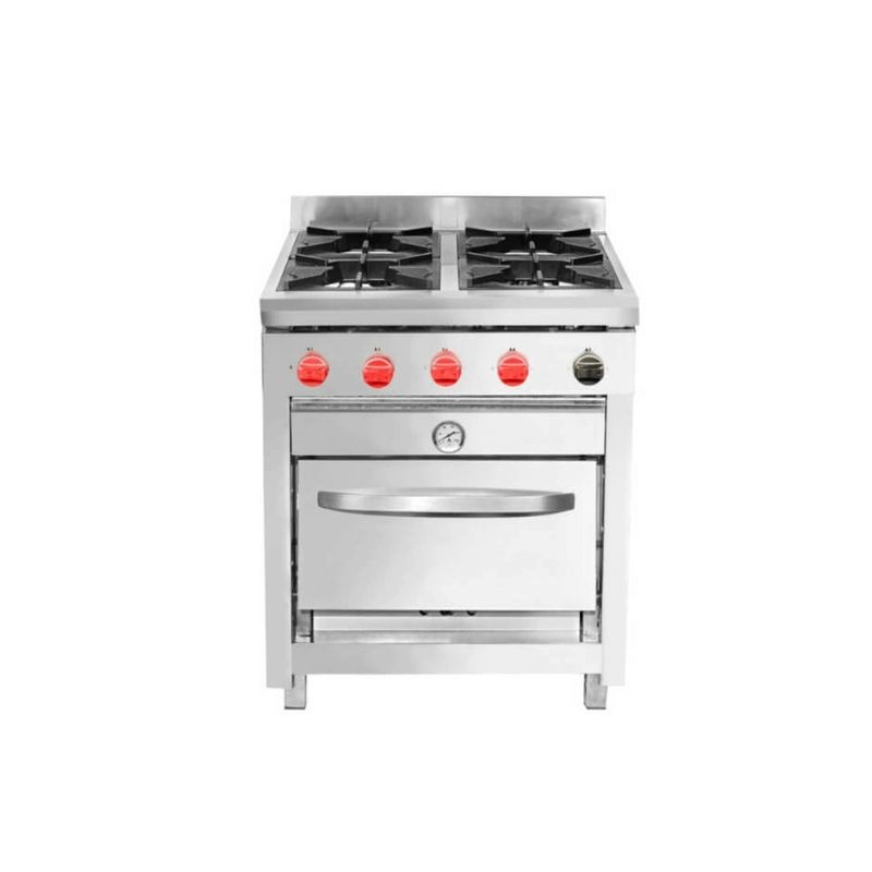 TICGAS - Cocina Ticgas 4 Platos 50×50 Industrial