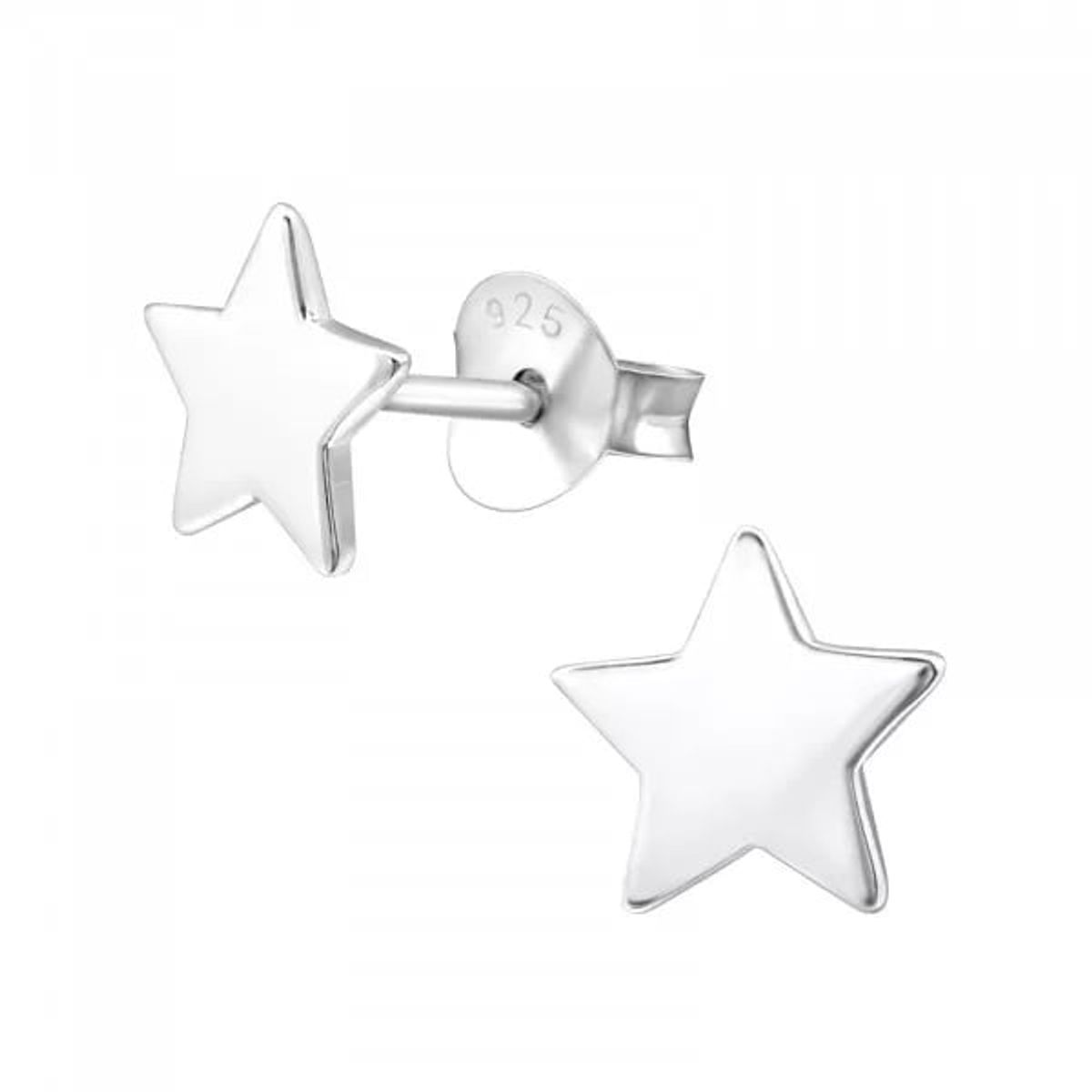 GOIA - Aros Unisex Estrella 7x7 plata