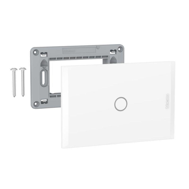 BTICINO - PLACA CIEGA BLANCA CON SOPORTE Bticino