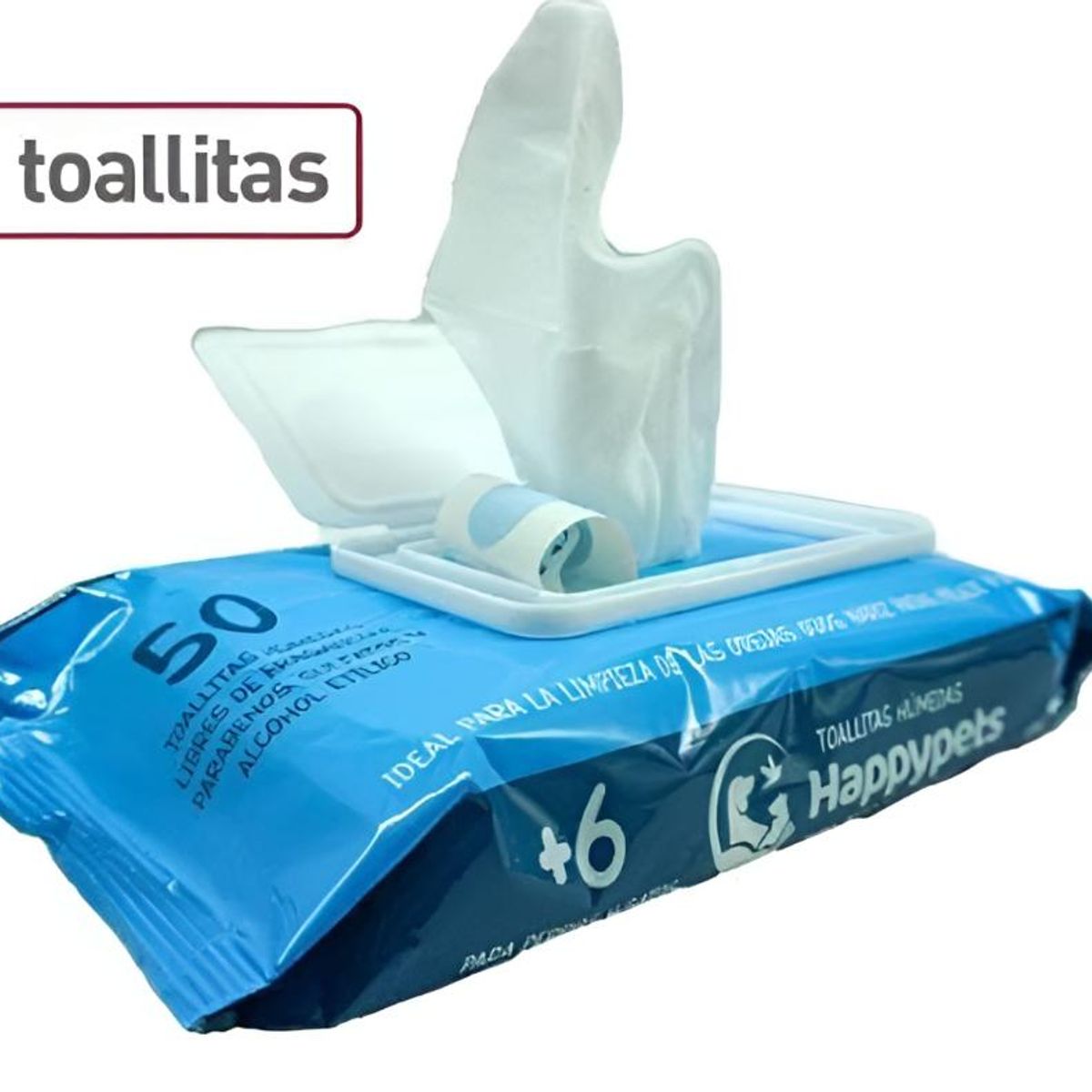 GENERICO - Toallitas Humedas Para Gato/perro Con Vitamina A Y E 50.