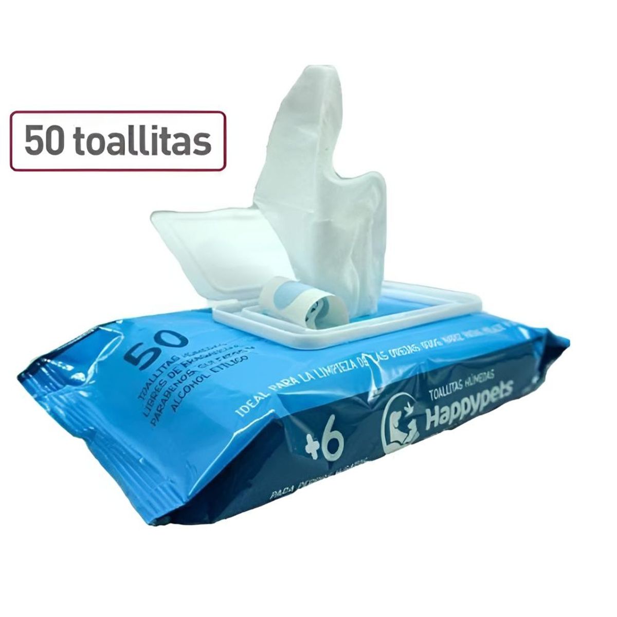 GENERICO - Toallitas Humedas Para Gato/perro Con Vitamina A Y E 50.
