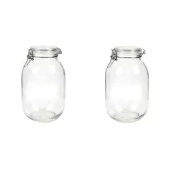 GENERICO - Frasco Vidrio Tapa Hermética 950cc Harina Condimentos