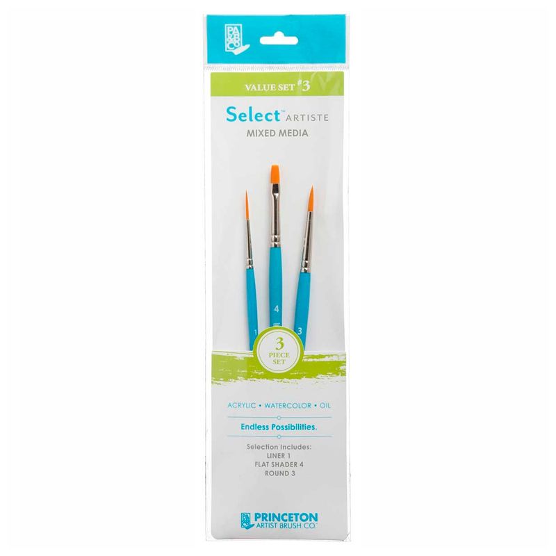 PRINCETON - Set 3 Pinceles Value Set 3 Princeton