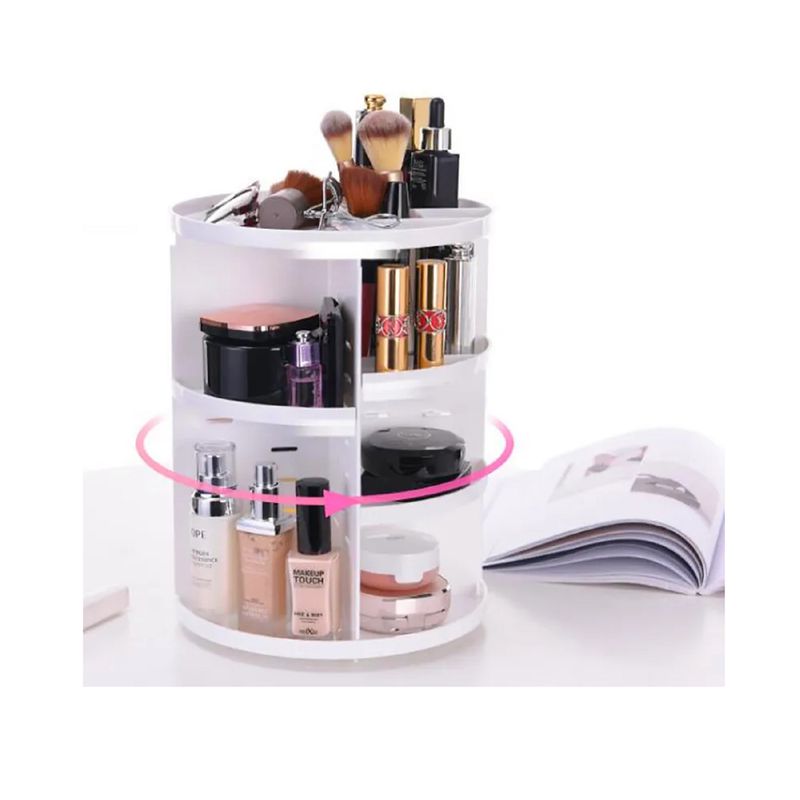 GENERICO - ORGANIZADOR DE MAQUILLAJE COSMETIQUERO GIRATORIO 360 GRADOS