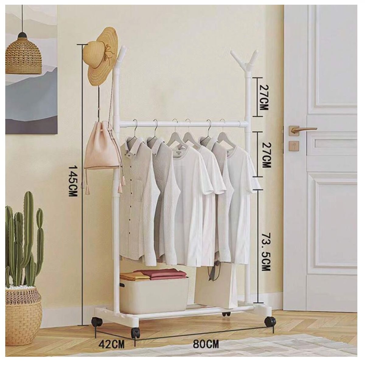 GENERICO - Perchero Tendedero de Ropa de Una Capa