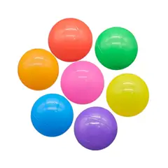 GENERICO - Set 25 Pelotas Plásticas De Piscinas Corrales Colores Niños